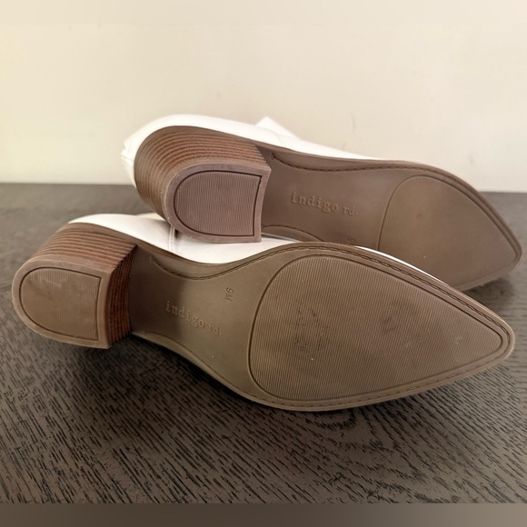 Indigo Rd. Womens Block Heel Nadia Booties, 9 Medium, White - Picture 7 of 7